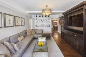 The living room at 60 Gramercy Park North, 8M.
